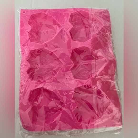 2 Pc-6 Cavity Geometric Heart Silicone Mold, Baking, Handmade Soap, Candy - Picture 5 of 8